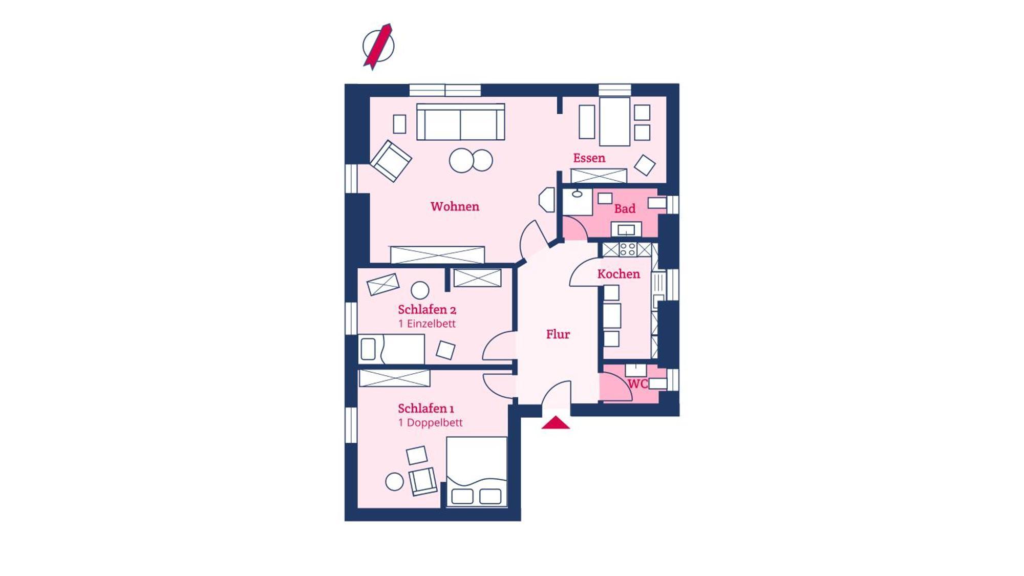 Haus Otto Wohnung 5 Wyk auf Föhr Eksteriør billede